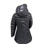 Anne Klein Black Quilted Puffer Coat L Photo 6