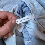 PacSun  90s Boyfriend Patchwork Light Wash Denim Jeans Size 27 Distressed Raw Hem Photo 6