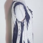 Saint Tropez West St. Tropez West Navy and White Linen Mini Dress Size 2 Navy Linen Dress Photo 5