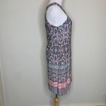 Soma Dress Stained Glass Pattern Ring Front Sz Medium Black Photo 4