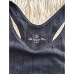 Aerie  Cozy Class Ribbed Knit Sports Bra True Black Size Large Photo 5