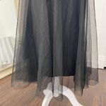 Cato Witchy Whimsygoth Black Mesh Tulle Full Swinging Midi Skirt L Photo 1