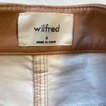 Aritzia  Wilfred Vegan Leather pants, pleather, faux leather, straight Leg,‎ SZ 4 Photo 2