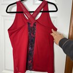 Soybu  Red Crossover Back Padded Tank Top Size XL Purple Black Accents Photo 1