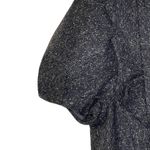 Trina Turk  Inner Button SS Jacket Size 2 Gray With White Fleck Womens Wool Silk‎ Photo 2