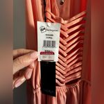 Greylin NWT Peach Lattice Back Cocktail Dress Photo 4