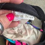 Vintage 80s Carol Weir high rise high hip neon ruched two piece bikini swimsuit Pink Size 12 Photo 9