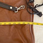 Gianni Conte Classic Tan Leather Shoulder Bag Brown Photo 11