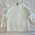 Windsor  White Long Sleeve Crop Top Photo 0