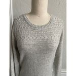 FatFace Cable Knit Sweater Dress Gray Wool Blend Cozy Lodge Size 6 Photo 3