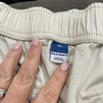Old Navy Cream Cargo Barrel Pants Size XL High Rise Utility Parachute Jogger Photo 5