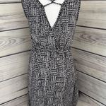 Lucky Brand Linen Black Patterned Dress Photo 6