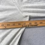 Lululemon  Womens Gray V-Neck Long Sleeve Top Size 6 Wundermost Nulu‎ Yoga Shirt Photo 3