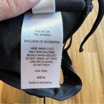 Hula Honey  Black Embroidered Floral Bikini Top Size M Photo 5