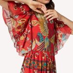 Red Valentino NWOT  bird of paradise forest dress Photo 4