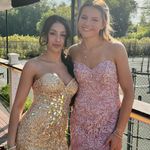 La Femme Gold Dress Photo 5