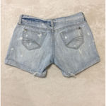 Decree  Denim Jean Shorts Size 5 Distressed Fringed Light Wash Photo 1