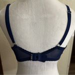 Aerie  Brooke‎ Bra 36D Floral Lace Scallop Trim Blue Bra Photo 5