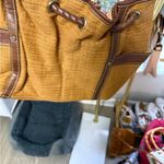 Elegant Brown and Tan Women's Shoulder Bag Photo 2