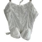 Goddess Corset Bra Women 32DDD NWT White Floral Lace Strapless Hook & Eye Size undefined Photo 0