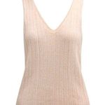 Eberjay Eberjey Infinite V-Neck Ribbed Sweater Tank Peach Parfait Large Loungewear Photo 0