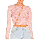 superdown Revolve  Cutout Longsleeve Pink Top Going Out Bar Top Size Small Photo 0