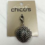 Chico's Vintage Charming by Straw Hat with Hidden Lizard Charm Made in USA Photo 4