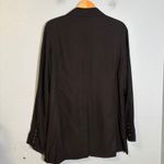 DISSH‎ Karla Oversized Blazer Tencel Linen Black Size 8 Office Tailored menswear Photo 4