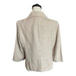 Vintage Robert Kitchen Canada 100% Linen doubled breasted top/jacket. SZ.10 Tan Photo 2