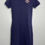 THE DISNEY STORE Mickey Flag Polo Dress Womens Size Small Sporty Preppy Tennis Blue Photo 0