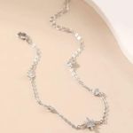 925 Silver Thin Chain Elegant Star Bracelet New in Packaging Photo 4