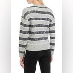 Crown & Ivy NWT Petite Stripe Shine Cardigan in Heather Silver Sequin XL Photo 8