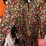 Old Navy Black Floral Dress Size L EUC Photo 0