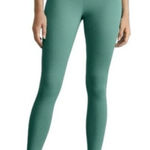 Everlane Womens The Perform Ankle Leggings Sz M Green Interior Pocket High Waist Photo 0