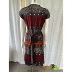 Max Mara  Studio Japan Exclusive Geometric Faux Wrap Gathered Draped Midi Dress L Photo 3