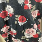 H&M 3 for $12: Black & Red Roses Three-Quarter Sleeve Shirt (Seen on Teen Wolf) Photo 5