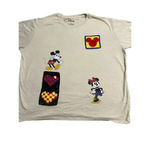 Disney  T-Shirt Size 3XL Crochet Mickey Mouse Minnie Plus Short-Sleeved Tan Photo 0