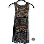 Wallpapher Patchwork Tunic Tank Top Sz S Multicolor Scoop Neck Photo 1