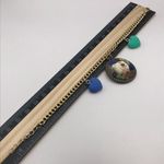 Cute Cream Bear with Cats Eye Crystal Encrusted Charm & Hearts Handmade Bracelet Blue Photo 7