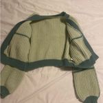 SheIn Green Cardigan Sweater Photo 1