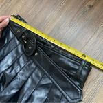 Lost + Wander Black Faux Leather Mini Skirt Photo 6