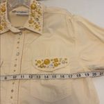 MADAME BRAND CREME COLORED EMBELLISHMENT ALL OVER LONG SLEEVE BUTTON DOWN Size undefined Photo 5