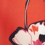 Anthropologie Lewit Red Poppy Floral Collage Silk‎ Dress Photo 5