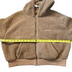 SKIMS Women’s Size L Teddy Zip Up Hoodie Tigers Eye Brown Comfy Sherpa Lounge Photo 2