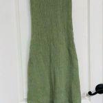 Cider Women's V-Neck Backless Knitted Midi Dress Sleeveless Pale Green Small NWT Photo 6