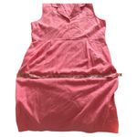 Talbots EUC Vintage Talbot’s pink sleeveless button up shirt dress linen rayon blend 14 Photo 7