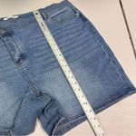 Eloquii  | Light Blue Overlap Jean Shorts for Women Photo 5