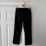 MOTHER Insider Crop Step Fray Not Guilty Size 25 Black Photo 1