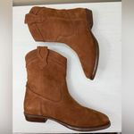 Frye  Blair Western Short Boots Pebbled Leather Rare Country, Americana sz6 Photo 2