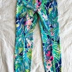Lilly Pulitzer  Kelly Skinny Ankle Womens Pants Multi Tropical Print Size 4 EUC Photo 7